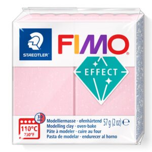FIMO roz quart, Effect 206, gemstone rose quartz, 57g