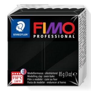 FIMO negru, Professional 9 black, 85g