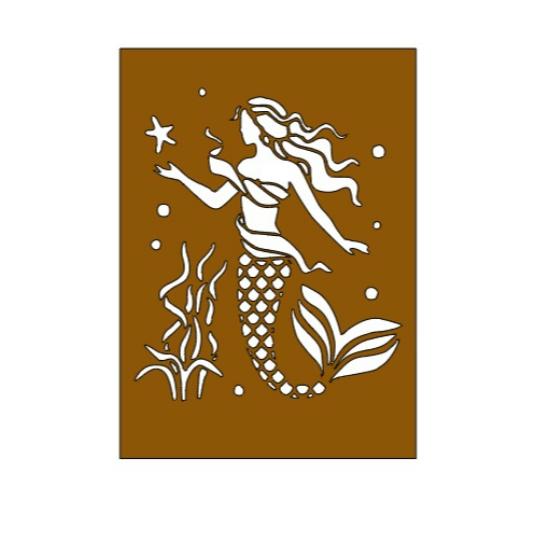 Sablon sirena 18x13cm A5 010